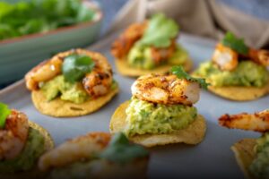 GRILLED PRAWN AND GUACAMOLE BITES